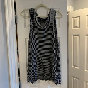 Cotton striped shift dress